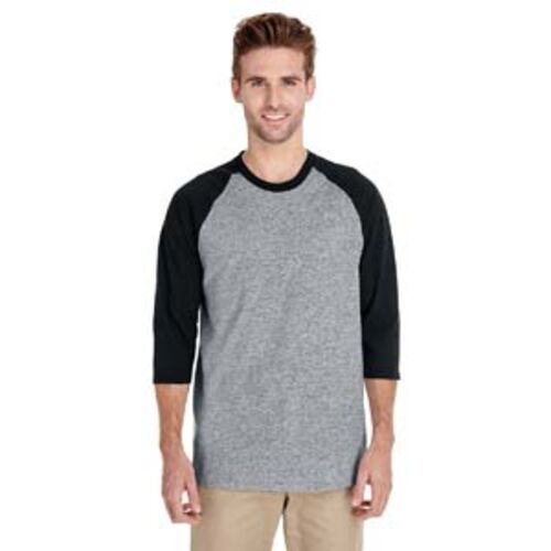 Adult Heavy Cotton™ Three-Quarter Raglan Sleeve T-Shirt Thumbnail